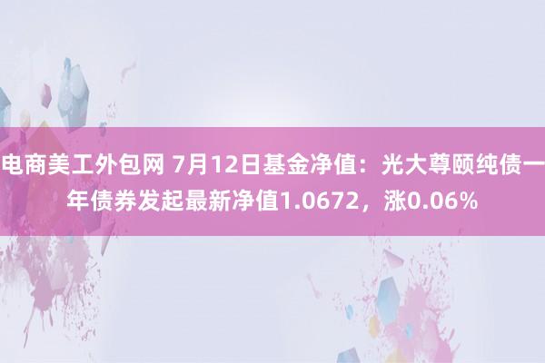 电商美工外包网 7月12日基金净值：光大尊颐纯债一年债券发起最新净值1.0672，涨0.06%