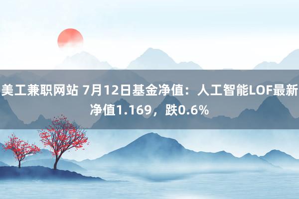 美工兼职网站 7月12日基金净值：人工智能LOF最新净值1.169，跌0.6%