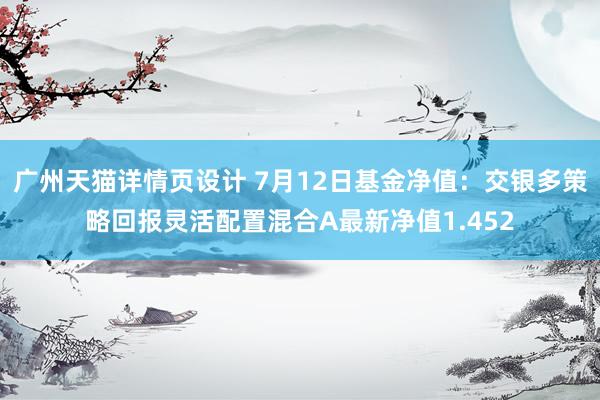 广州天猫详情页设计 7月12日基金净值：交银多策略回报灵活配置混合A最新净值1.452