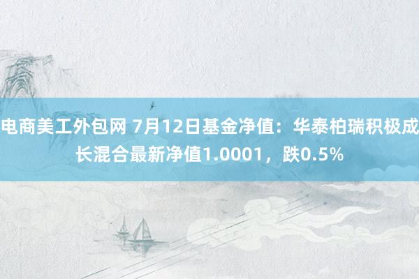 电商美工外包网 7月12日基金净值：华泰柏瑞积极成长混合最新净值1.0001，跌0.5%